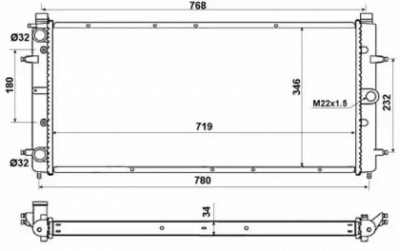 WILMINK GROUP wg1721497 -  Радиатор, охлаждение двигателя
